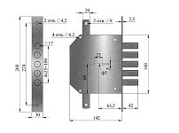 Герион "Эталон Т" с тягами  5кл Замок врезной тяж.(9) Герион "Эталон Т" с тягами  5кл Замок врезной тяж.(9)
