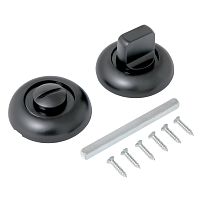 Сантехническая завертка к ручкам СТАНДАРТ P-BK-R1 BL матовый черный (100,5)