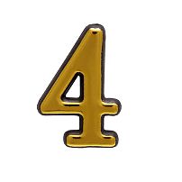 Цифра дверная АЛЛЮР пластик "4" золото (3000,20!!!) Цифра дверная АЛЛЮР пластик "4" золото (3000,20!!!)