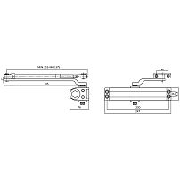 СТАНДАРТ Доводчик дверной MAX ДД 230/5-7 A-S (до 150 кг) серебро RAL9006, морозостойкий(10) СТАНДАРТ Доводчик дверной MAX ДД 230/5-7 A-S (до 150 кг) серебро RAL9006, морозостойкий(10)