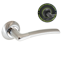 АЛЛЮР АРТ "СТАРК" SC/CP (1492) мат.хром/хром С НАКЛАДКОЙ Комплект ручек (20) АЛЛЮР АРТ "СТАРК" SC/CP (1492) мат.хром/хром С НАКЛАДКОЙ Комплект ручек (20)