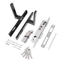 СТАНДАРТ 8520.02.9005 черный, ключ-вертушка  Замок врезной с/руч  (20)