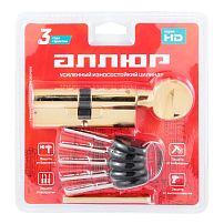 АЛЛЮР HD FG 80-5К BP (40x40G) латунь перф.кл/верт БЛИСТЕР Цилиндровый механизм (60,50,10)