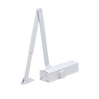 БУЛАТ Доводчик дверной PROFI (ПРОФИ) ДД 802/3 A-W (40-90 кг) белый, морозостойкий(10) БУЛАТ Доводчик дверной PROFI (ПРОФИ) ДД 802/3 A-W (40-90 кг) белый, морозостойкий(10)