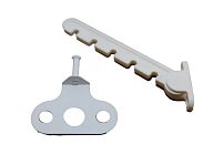 Ограничитель открывания окна Скобис (пластик.гребенка) белая  5 позиц. (50,10!!!)