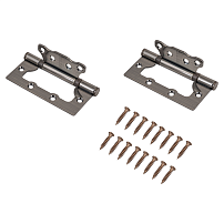 АЛЛЮР 100х75 2BB AB КОРОБКА 2,5мм ст.бронза Петля накладная без врезки 2 шт (50,10) АЛЛЮР 100х75 2BB AB КОРОБКА 2,5мм ст.бронза Петля накладная без врезки 2 шт (50,10)