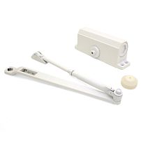 NOTEDO Доводчик дверной DC-100 легкий характер WHITE до 120кг белый (10) NOTEDO Доводчик дверной DC-100 легкий характер WHITE до 120кг белый (10)