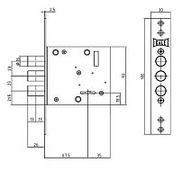 KALE 447L хром б/о б/накл 5кл (60мм) без/упак. Замок врезной б/ручек (20) KALE 447L хром б/о б/накл 5кл (60мм) без/упак. Замок врезной б/ручек (20)