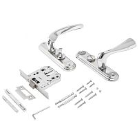 БУЛАТ ЗЩ1-Д03.04 (П) НОМОС хром ПРАВАЯ НАРУЖНЯЯ/ЛЕВАЯ ВНУТР с фиксацией Защелка (12)