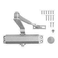 АЛЛЮР Доводчик дверной COMFORT(КОМФОРТ) ДД 168/3-5 A-S (до120 кг) серебро RAL9006, морозостойкий(10) АЛЛЮР Доводчик дверной COMFORT(КОМФОРТ) ДД 168/3-5 A-S (до120 кг) серебро RAL9006, морозостойкий(10)