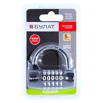 БУЛАТ ВС 655 кодовый черный d=7мм Замок навесной (48,6)