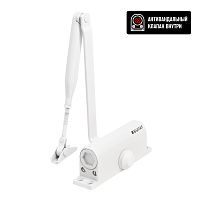 БУЛАТ Доводчик дверной ULTIMATE (УЛЬТИМЕЙТ) ДД-100 A-W (40-120 кг) белый, морозостойкий(10)