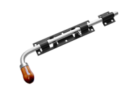 Засов Домарт гаражный ЗГ-400 мод.2 черный d-16мм (5)