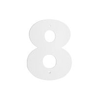 Цифра дверная Пермь "8" белая 60 мм Цифра дверная Пермь "8" белая 60 мм