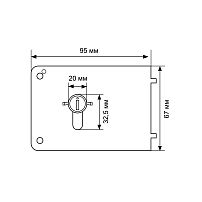 АЛЛЮР -для ЗН 1-3А-1 с планкой д/накл.замков Цилиндр-й механизм (55)