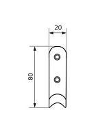 Домарт крючок-вешалка 1-рожковый медь антик (50)