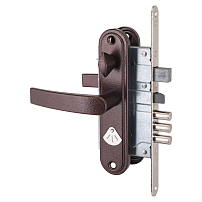 Рязань ЗВ 9-8.3/15 правый медь ЗЩ ЗД  РФ46П-002Ш 88012 м/о 55мм Замок врезной с/руч (12)