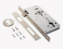 KALE 152/R 60mm W/B никель б/мех.секр Замок врезной б/руч (20) KALE 152/R 60mm W/B никель б/мех.секр Замок врезной б/руч (20)