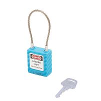 BD-G43 Blue замок навесной с тросом BD-G43 Blue замок навесной с тросом