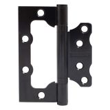 АЛЛЮР 100х75 2BB BL КОРОБКА 2,5мм матовый черный Петля накладная без врезки 2 шт (50,10)