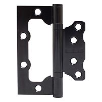 АЛЛЮР 100х75 2BB BL КОРОБКА 2,5мм матовый черный Петля накладная без врезки 2 шт (50,10)