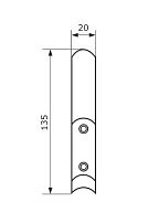 Домарт крючок-вешалка 2-рожковый черный (50) Домарт крючок-вешалка 2-рожковый черный (50)
