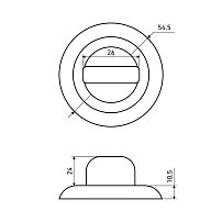 Сантехническая завертка к ручкам АЛЛЮР АРТ BK-R1 ORB(3152) темная медь (100,10) Сантехническая завертка к ручкам АЛЛЮР АРТ BK-R1 ORB(3152) темная медь (100,10)