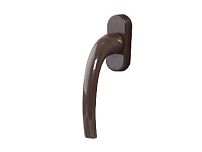 Ручка для пластиковых окон ЛУНА (HOPA) штифт 35 мм корич. RAL-8017 (100,5!!!) 