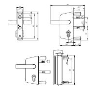 Симеко ЗК-40 с ЦМ Замок врезной с/руч для калитки (10) Симеко ЗК-40 с ЦМ Замок врезной с/руч для калитки (10)