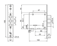 Рязань G 8-6 Э "BORDER" 87327 Замок врезной тяж (18) Рязань G 8-6 Э "BORDER" 87327 Замок врезной тяж (18)