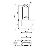 АЛЛЮР ВС1Ч- 374ПД КА Тип 1 всепогодный с одной секр. 3 кл. d6,5мм дл.дужка Замок навесной (72,6) АЛЛЮР ВС1Ч- 374ПД КА Тип 1 всепогодный с одной секр. 3 кл. d6,5мм дл.дужка Замок навесной (72,6)