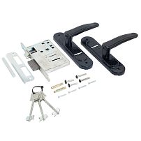 Птимаш ЗВ9-4.03 синий муар Замок врезной с/руч (10)