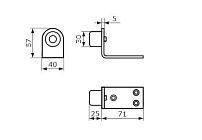 Домарт Стопор для входных дверей 60 черный (30) Домарт Стопор для входных дверей 60 черный (30)
