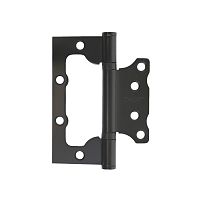 СТАНДАРТ 100х75х2,5мм 2BB BL мат.черный Петля накладная без врезки 1 шт (100,20)