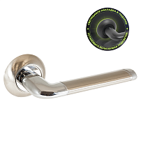 АЛЛЮР АРТ "ПОЛО" SN/CP (1582) мат.никель/хром С НАКЛАДКОЙ Комплект ручек (20) АЛЛЮР АРТ "ПОЛО" SN/CP (1582) мат.никель/хром С НАКЛАДКОЙ Комплект ручек (20)