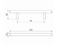 Soller ручка мебельная 8926-96 сатин d-10 мм Ручка-скоба (150,25) Soller ручка мебельная 8926-96 сатин d-10 мм Ручка-скоба (150,25)
