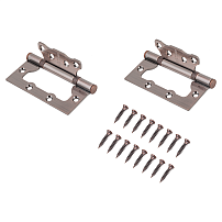 АЛЛЮР 100х75 2BB AC КОРОБКА 2,5мм ст.медь Петля накладная без врезки 2 шт(50,10) АЛЛЮР 100х75 2BB AC КОРОБКА 2,5мм ст.медь Петля накладная без врезки 2 шт(50,10)