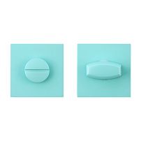 Сантехническая завертка к ручкам АЛЛЮР ART COLOR BK-S2 LB(C6220) аквамарин (50,5)