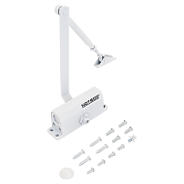 NOTEDO Доводчик дверной  DC-040 WHITE до 40 кг белый (10)