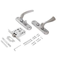 БУЛАТ ЗЩ1-Д03.07 (П) НОМОС титан ПРАВАЯ НАРУЖНЯЯ/ЛЕВАЯ ВНУТР с фиксацией Защелка (12)