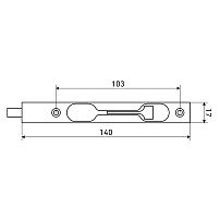 АЛЛЮР 01-140 AB ст. бронза Шпингалет торцевой (320,40) АЛЛЮР 01-140 AB ст. бронза Шпингалет торцевой (320,40)