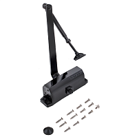 NOTEDO Доводчик дверной DC-100 легкий характер BLACK до 120кг черный (10) NOTEDO Доводчик дверной DC-100 легкий характер BLACK до 120кг черный (10)