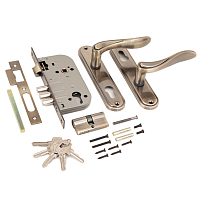 АЛЛЮР 102/3 AB ст.бронза Замок врезной с/руч (12) АЛЛЮР 102/3 AB ст.бронза Замок врезной с/руч (12)