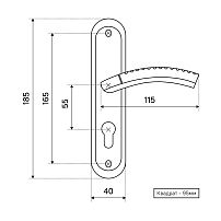 АЛЛЮР 132-1 55 мм AB ст.бронза Комплект ручек (12,20)