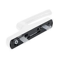 БУЛАТ РО-01А.9016 белый, 2 ригеля, ручка оконная для ал.профиля Р400, (АРР-01/7CP/41) (32)