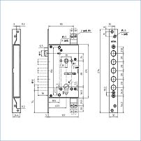 Балашиха ЗВ7 318.МП-Б без ЦМ, б/о, м/о 85мм Замок врезной тяж (10) Балашиха ЗВ7 318.МП-Б без ЦМ, б/о, м/о 85мм Замок врезной тяж (10)