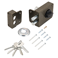 СТАНДАРТ Россия ЗН1-3С бронза Замок накладной (16) СТАНДАРТ Россия ЗН1-3С бронза Замок накладной (16)