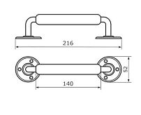 Домарт мод.13 (220мм) дуб черная Ручка-скоба декоративная (10) Домарт мод.13 (220мм) дуб черная Ручка-скоба декоративная (10)
