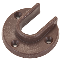 Soller штангодержатель пласт.коричневый для дерев.штанги (10!!!) Soller штангодержатель пласт.коричневый для дерев.штанги (10!!!)