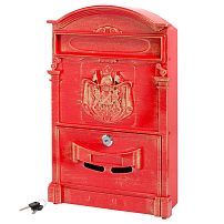 Ящик почтовый АЛЛЮР №4010В антик красный (5) Ящик почтовый АЛЛЮР №4010В антик красный (5)